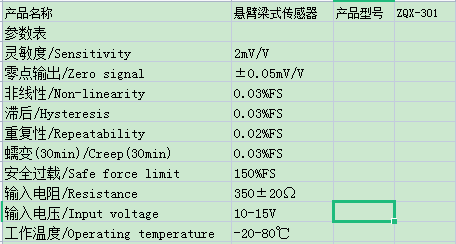 悬臂梁式传感器厂